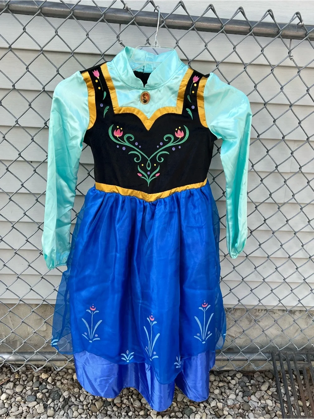 DISNEY STORE FROZEN ANNA Costume - Girls Size 9/10 Halloween Dress Up Princess - Picture 2 of 9